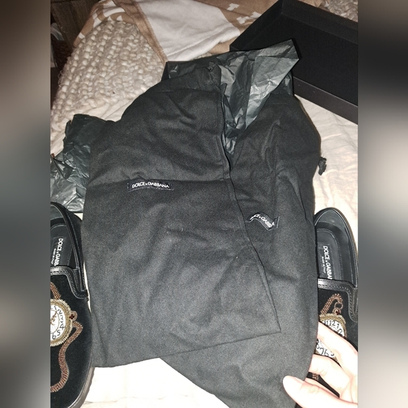 Dolce & Gabbana velour slip on beaded shoes - Picture 7 of 7